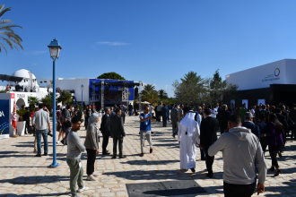 Participation de l'ANME au village de la francophonie en présentant au pavillon Tunisien la carte interactive des énergies renouvelables.