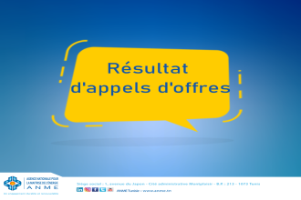 Résultat d'appels d'offres