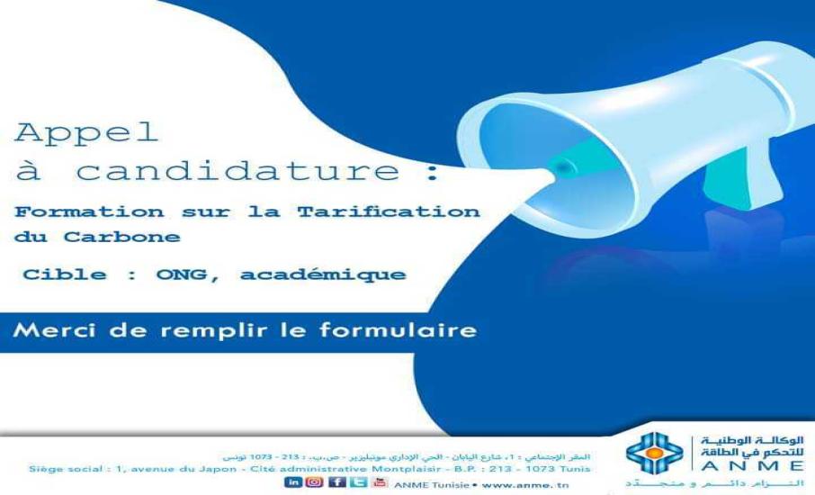 Appel à candidature Formation sur la Tarification du Carbone Cible : ONG, académique