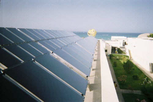 Panneaux solaires thermiques - Hôtel Djerba Beach